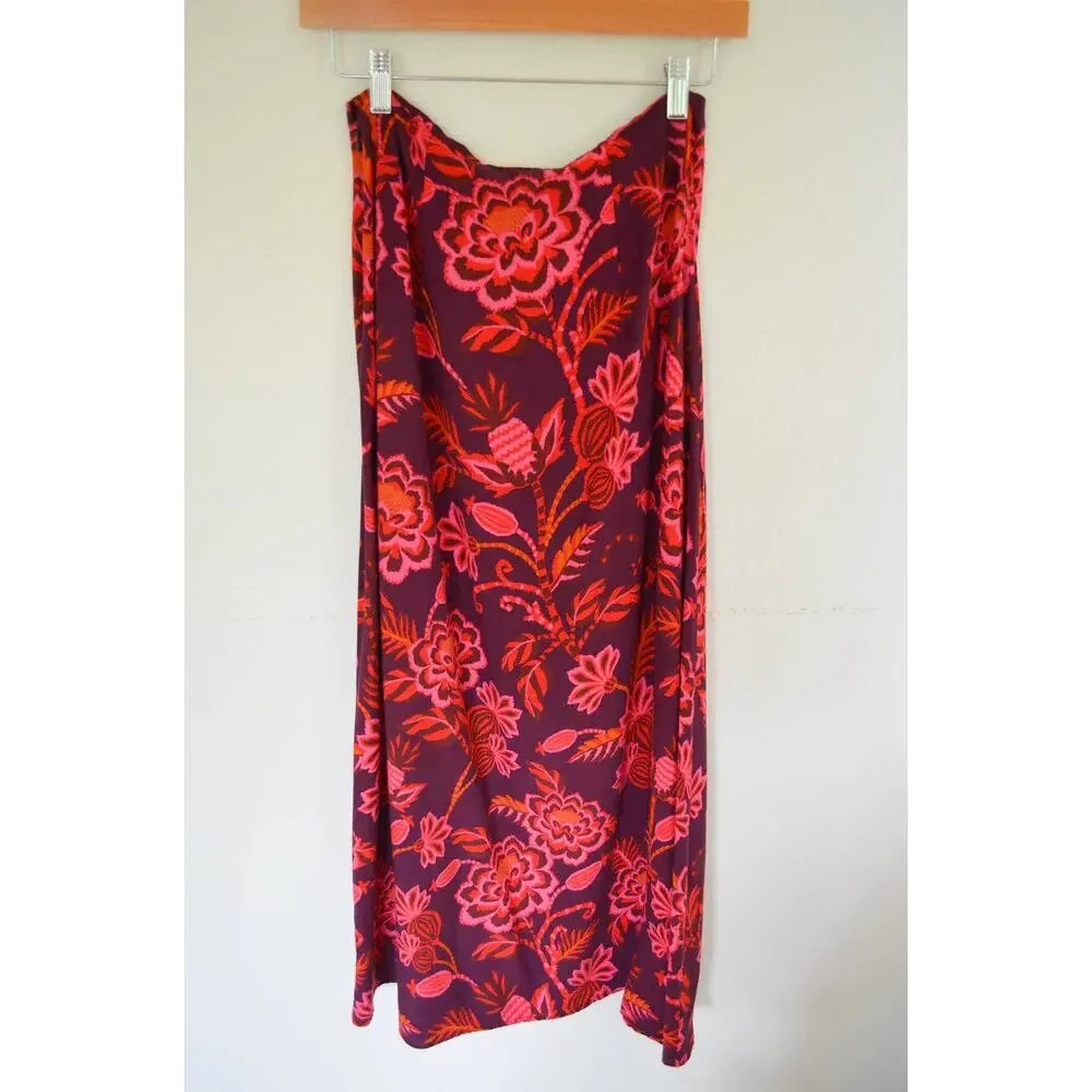 Farm Rio Anthropologie Slip Midi Skirt Size Small - Picture 6 of 8